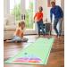 HearthSong Shuffle Zone Shuffleboard Family Game Set - 13ft Mat, 2 Cues, 8 Pucks - Buy Online on SooperMarket.com