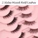 Heracks 14 Pairs Half Lashes Natural Look Cat-Eye Wispy Fluffy False Eyelashes - Reusable DIY Pack (HFS38+HFS62) - Buy Online on SooperMarket.com