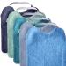 Mimuselina pack x5 bibs baby big to promote autonomy - bib freema tonera large - baby bibs waterproof and absorbent - baby bibs made in Europe (water)