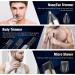 VIKICON Electric Beard Trimmer for Men - Waterproof Body Grooming Kit, Cordless Hair Clippers, Nose & Ear Trimmer - Rechargeable All in 1 Groomer & Mustache Shaver with Storage Case - Silver - Buy Online on SooperMarket.com