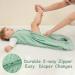 Looxii 1.5TOG Cotton Baby Sleeping Bag | Soft Newborn Sleepsack for Boys and Girls 12-18 Months | Grey & Green - Buy Online on SooperMarket.com