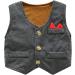Famuka Baby Boy 3 Piece Formal Suit with Bows Waistcoat | Gentleman Tuxedo Grey 9 Months - Buy Online on SooperMarket.com