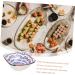 Zerodeko 4pcs Sauce Dish Pasta Plates Dip Bowls Saucer Plates Container for Food Ceramic Dipping Dish Snack Dish Salad Containers Wasabi Sauce Bowls Ceramics Vintage Seasoning - Buy Online on SooperMarket.com