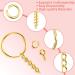 Shynek 360PCS Gold Keychain Rings with Jump Rings and Screw Eye Pins - Perfect for Resin Crafts and Jewelry Making - Buy Online on SooperMarket.com