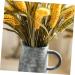 Warmhm 3pcs Simulated Ears of Corn Fake Wheat Ears Dried Wheat Stalks for Decorations Wheat Decoration Single Artificial Grass Plant Artificial Wheat Ears Stalks Vegetable Iron Goldenx3pcs 12X75CMx3pcs - Buy Online on SooperMarket.com