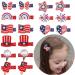 American Flag Hair Clips - Patriotic 4th of July Independence Day Accessories for Kids - Buy Online on SooperMarket.com