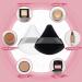 Patelai 2 Pcs Triangle Powder Puff Set - Soft & Reusable Makeup Sponges for Loose Powder & Foundation - Black & White - Buy Online on SooperMarket.com