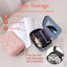 Female Travel Lipstick Case with Mirror - Pink Leather Makeup Bag for Women's Toiletries, Daily Touch-ups & Cosmetic Storage - Buy Online on SooperMarket.com