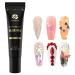 UNA GELLA Nail Rhinestone Glue Gel Craving 3D Nails Gel Nail Glue for Rhinestones Sculpting Gel Super Strong 15ML 1Pcs No Wipe Nail Art Jewels Nail Beads Crystals Diamonds Cured Need Gift Rhinestones Glue Gel 1 pcs