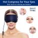Heated Eye Mask for Dry Eyes - 100% Silk Sleep Mask with Adjustable Temp and USB Port for Puffy Eye Relief - Electric Dry Eye Relief Mask in Blue Color - Buy Online on SooperMarket.com