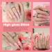 Modelones 24 Pcs Gel Nail Polish Kit - Hot Pink & Glitter Soak Off Gel Set with GlossyMatte Top & Base Coat | Perfect Nail Art Gifts - Buy Online on SooperMarket.com