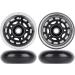AOWESM 64mm Inline Skate Wheels w/ABEC-9 Bearings - 4 Pack Black | Roller Skates, Pelican Storm Case, Roller Board Bag, Luggage Suitcase, Water Rower Seat, Lathe Rest - Buy Online on SooperMarket.com