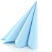 Prime Guest Light Blue Napkin - Premium Airlaid Fabric for Weddings & Celebrations | 50 Pack 40x40 cm Fold - Buy Online on SooperMarket.com