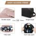 Toiletry Bag for Women BAGSMART Travel Toiletry Organizer Dopp Kit Water-Resistant Shaving Bag for Toiletries Accessories Pink Canvas Pink Canvas -Medium - Buy Online on SooperMarket.com