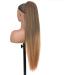PORSMEER 30 Inch Yaki Straight Drawstring Ponytail Clip In Extensions for Women Kinky Straight Pony Tail Extensions Hair Extensions Ponytail (Black mix blonde) - Buy Online on SooperMarket.com