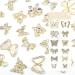 24 Pcs Gold Butterfly Nail Charms - Luxury 3D Alloy Nail Gems for DIY Nail Art Decoration | qiipii Nail Supplies - Buy Online on SooperMarket.com