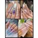 Lionvison 3XL Clear Extra Long Square False Nails Set - 240 Pcs | 12 Sizes Full Cover Press On Tips for Acrylic Nails & Manicure - Buy Online on SooperMarket.com