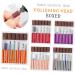 POPETPOP 1 Set Nail Drill Bits Nail Art Equipment Braiding Hair Supplies Dappen Dish for Acrylic Nails Tweezers Sheath Tiny Straw Hat Bunny Ear Pearl Clip Cuticle Drill Bit Manicure Tool 6.5x5.5cm Orange - Buy Online on SooperMarket.com