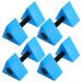 4 Pcs Triangular Aquatic Exercise Dumbbells Floating Water Weights for Pool Exercise Set EVA Foam Water Weights Resistant Water Aerobics Equipment Fitness Barbells Hand Bar for Pool Exercise Blue