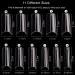 AUERVO 110 PCS Clear Square Nail Tips | Full Cover Acrylic False Nails | Long Coffin Shape | Traceless & Transparent with Box | 11 Sizes | For Women, Girls, Nail Salons & DIY Nail Art - Buy Online on SooperMarket.com