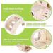 Byzesty Wooden Hamster House - 7 Piece DIY Toy & Accessories for Guinea Pigs Dwarf Hamsters Chinchillas | Fun Roller Bridge Rocker & Swing - Buy Online on SooperMarket.com
