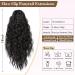 PORSMEER Ponytail Extension Claw Clip Ponytail Hair Extensions Black Natural Looking Long Curly Wavy Multi Layered Fluffy Synthetic Hairpiece for Women Girls Daily Wear or Party 18inch - Buy Online on SooperMarket.com