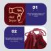 KALLORY 4 Pcs Storage Bag Makeup Travel Bag Drawstring Pouch Drawstring Bag Lining Hair Dryer Supplies - Buy Online on SooperMarket.com