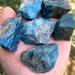 50g/Bag Natural Crystal Blue Apatite Rough Stone Raw Gemstone Mineral Specimen Irregular Crystal Stone Blue Apatite 50g(2-4pc) Blue Apatite 50g(2-4pc)