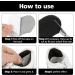 WLLHYF Heel Pads 2 Pairs - Self-Adhesive Shoe Repair and Anti-Slip Grips for Men and Women - Black - Buy Online on SooperMarket.com
