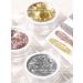 Buy 3 Boxes Glitter Gel Nail Polish | 3D Gold Silver Rose Gold Holographic Chrome for Salon & DIY Nail Art - Buy Online on SooperMarket.com