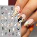 Halloween Nail Art Stickers - 6PCS Self-Adhesive Cute Decals | Bat Pumpkin Spider & Ghost Designs for Women & Girls - DIY Decoration Supplies - Buy Online on SooperMarket.com
