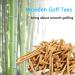 Zivisk Wooden Golf Tees 3-142-342-181-12 Available100 Count Bamboo Tee Golf (Natural Color White Black Green Blue Red Pink) 3 14 inch Natural Color - Buy Online on SooperMarket.com