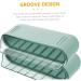 KOMBIUDA 1 PC Slide Egg Collection bandejas para comida Household Egg Organizer Double Layer Food Container Green 28.5X15CM - Buy Online on SooperMarket.com