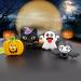 PAPACHOO Halloween Teething Toys 2 Pack - Soft Silicone Baby Soothing Teethers (Orange & Kitten) - Buy Online on SooperMarket.com