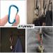 STURME Aluminum D Ring Carabiners Set - 24 PCS Mini Keychain Clips for Outdoor Camping - Durable & Spring Loaded Gate - Buy Online on SooperMarket.com