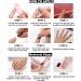 24Pcs Coffin Shape Press on Nails with Rhinestone French Designs - Medium Length Fake False Nails Ballet Nail Kit for Women and Girls - Buy Online on SooperMarket.com
