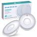 Lictin 2 Pcs Reusable Breast Milk Collection Shells Breast Shells Nursing Cup Soft Milk Saver Flexible Anti-Overfill Breast Pad for Breastfeeding Collect & Save 30ML/2PCS(Knitted Storage Bag)