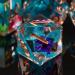 KERWELLSI DND Sharp Edged Resin Dice Set - 7pcs Translucent Polyhedral Dice for Dungeons and Dragons - Handmade RPG Game Dice Set with Gift Box - Flowers & Rainbow - Buy Online on SooperMarket.com