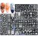 Danlai Christmas Nail Stamping Plates Kit - 6 Snowflake & Tree Designs for Manicure Art | Perfect for Women & Girls - Buy Online on SooperMarket.com