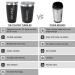 Coldest 20 oz Stainless Steel Vacuum Insulated Tumbler with Sliding Lid - Fusion Blue - Buy Online on SooperMarket.com
