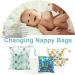 Wet Bag 3 PCS Nappy Bag for Cloth Diapers - Waterproof Reusable Produce Bags with Handle and Zipper Pockets - Ideal for Travel, Beach, Gym - White - Buy Online on SooperMarket.com