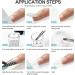 PEACECOLOR Acrylic Nail Kit 8G 2PC Clear White Acrylic Powder Set Professional Acrylic Nail Powder for Nail Acrylic Extension Nail Carving Long-Lasting No Nail Lamp Needed for Home DIY color 167 - Buy Online on SooperMarket.com