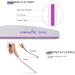 Canvalite 10 PCS Nail File Set - Professional Reusable Double Sided Emery Board (100/180 Grit) - Nail Styling Tools for Home and Salon - Half Moon Shape - 10 Count - Buy Online on SooperMarket.com