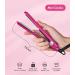 Terviiix Mini Flat Iron for Short Hair/Bangs - 0.5'' Portable Ceramic Straightener in Pink - Buy Online on SooperMarket.com