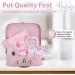 Baby Box Shop Newborn Baby Girl Gifts - 7 Essentials for Baby Girl Hamper | Baby Shower & Welcome Gifts | Pink New Born Baby Gifts - Buy Online on SooperMarket.com