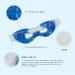 Reusable Gel Eye Mask for Puffiness & Dark Circles - Cooling Eye Ice Pack for Dry Eyes, Headache & Stress Relief (Leaves Design) - Buy Online on SooperMarket.com