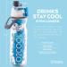 O2COOL Mist 'N Sip 2-in-1 Misting Water Bottle - 20 oz (Splash Blue) - Buy Online on SooperMarket.com