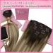 Youngsee 40cm Clip in Balayage Extensions | Real Hair Brown & Blonde | 120g - 7PCs Hair Clips - Buy Online on SooperMarket.com