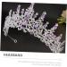 Purple Crystal Crown Tiara for Bridal Women Tiara Bridal Headpieces for Party Wedding Bridal Headband Bride Headdress Bridal Tiara Shiny Headband Wedding Bridal Hair Decor Tiaras 18X18CM Silver - Buy Online on SooperMarket.com