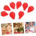 MAGICLULU 30pcs mini toy doll house accessory fake fruit resin strawberry cake decoration fake strawberries mini hair accessories artificial toy room key chain doll house mini photo frames Red 1.6x1cm - Buy Online on SooperMarket.com